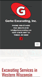 Mobile Screenshot of gerkeexcavating.com